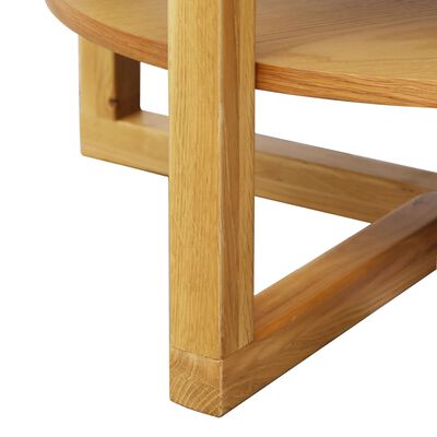 vidaXL Coffee Table 75x40 cm Solid Oak Wood