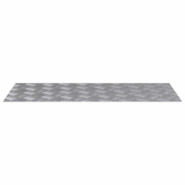 vidaXL Stair Tread Rectangular 4 pcs Silver 90 x 40 cm Aluminium