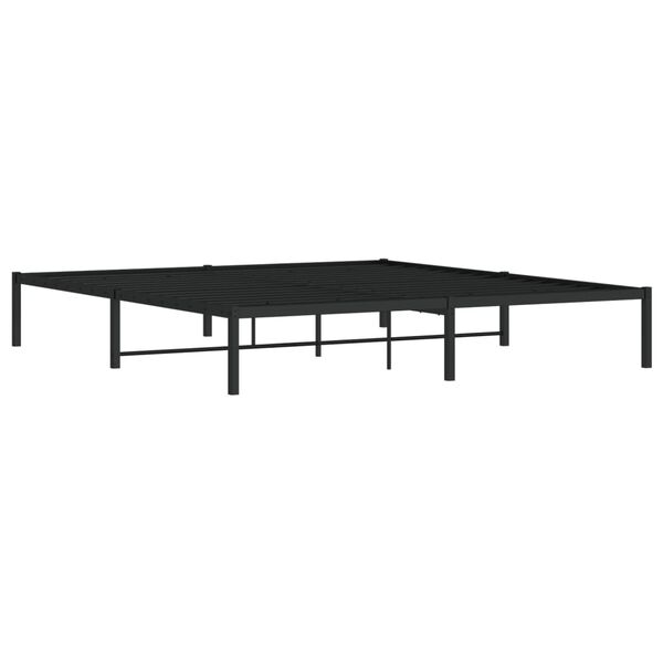 vidaXL Metal Bed Frame without Mattress Black 183x213cm