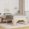 vidaXL Bed Frame Brown 90 x 190 cm Solid Pine Wood
