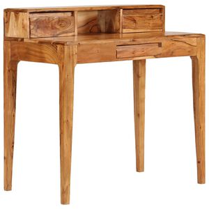 vidaXL Writing Desk with Drawers Solid Wood 88x50x90 cm