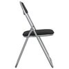 vidaXL Folding Chair 2 pcs Black and Grey 48 x 43.5 x 81 cm