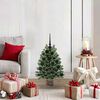 vidaXL Artificial Christmas Tree with 150 LEDs Green 75 cm PE and PVC
