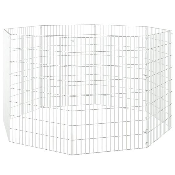 vidaXL Free Range Animal Enclosure 8-Panel 54x80 cm Galvanised Iron