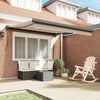 vidaXL Retractable Awning Beige 350 x 250 cm Fabric and Metal