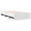 vidaXL Bed Frame without Mattress White 90x190 cm Single Engineered Wood