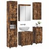 vidaXL Bathroom Furniture Set TULUM Smoked Oak Engineered Wood
