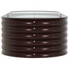 vidaXL Garden Raised Bed Brown 240 x 80 x 44 cm Steel