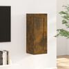vidaXL Hanging Cabinet Smoked Oak 35x34x90 cm Engineered Wood