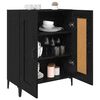 vidaXL Sideboard Black Oak 69.5 x 34 x 90 cm Engineered Wood