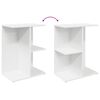 vidaXL Bedside Tables 2 pcs White 46.5x29x61 cm Engineered Wood