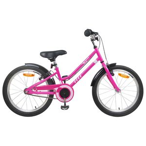 vidaXL Kids Bike 24 Inches for 8-12 Years Old Pink Black