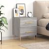 vidaXL Bedside Cabinet Grey Sonoma 40x35x47.5 cm Engineered Wood