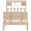 vidaXL Bookcase Bed without Mattress 100x200cm Solid Wood Pine