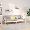 vidaXL Day Bed without Mattress White 90x190cm Solid Wood Pine
