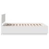 vidaXL Bed Frame with Headboard White 150 x 200 cm Engineered Wood