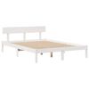 vidaXL Bookcase Bed without Mattress White 160x200 cm Solid Wood Pine