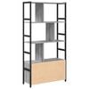 vidaXL Bookshelf Grey sonoma 80 x 30 x 155.5 cm Engineered Wood