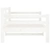 vidaXL Day Bed without Mattress White 90x190cm Solid Wood Pine