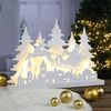 HI LED Wooden Silhouette with Single Reindeer