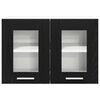 vidaXL Hanging Cabinet 2 pcs Black Oak 60 x 31 x 40 cm Engineered Wood