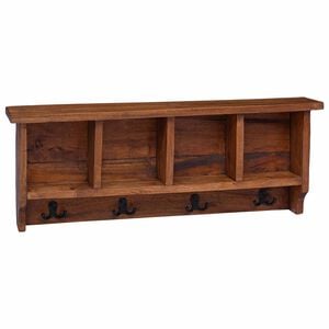 vidaXL Hanger Brown 70 x 11 x 27 cm Solid Mahogany Wood