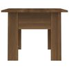 vidaXL Coffee Table Brown Oak 55x55x42 cm Engineered Wood