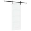 vidaXL Sliding Door ORKDAL 83 x 211 cm Engineered Wood White and Black