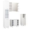 vidaXL Bathroom Furniture Set | White | Engineered wood | Large | Mirror