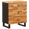 vidaXL Bed cabinet with Drawer Brown 50 x 33 x 62 cm Solid Mango Wood
