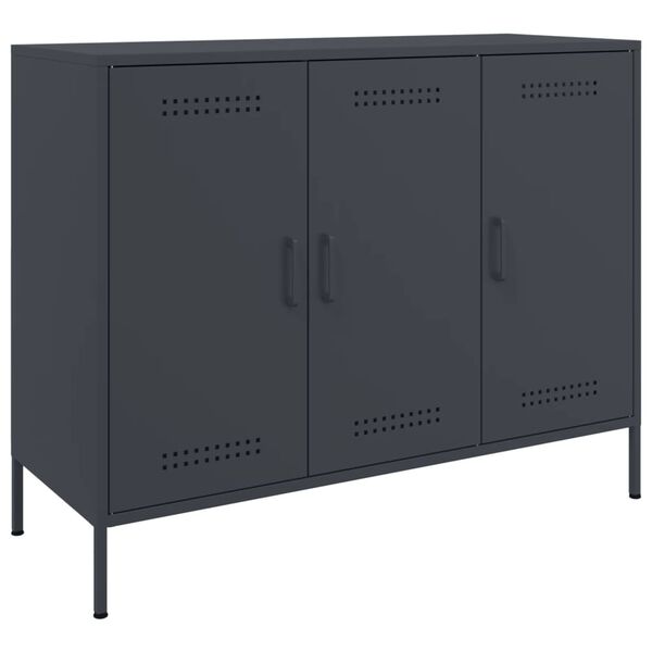 vidaXL Sideboard Anthracite 100.5x39x79 cm Steel