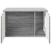vidaXL Cat House Grey Sonoma 85 x 55 x 50.5 cm Engineered Wood