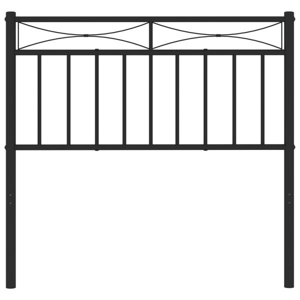 vidaXL Metal Replace Headboard Black 90 cm
