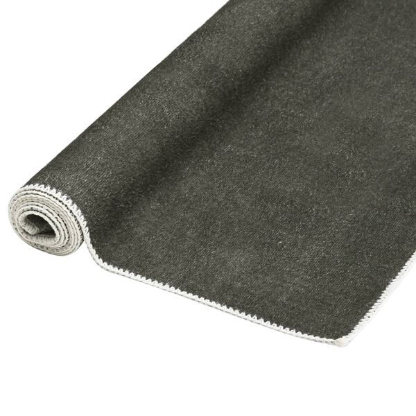 vidaXL Rug Washable Foldable Taupe 140x200 cm Polyester