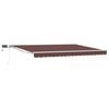 vidaXL Brown and White 4 x 3 m Polyester with PU coating
