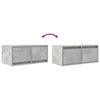 vidaXL TV Cabinets 2 pcs Concrete Grey 60x31x25.5 cm Engineered Wood