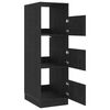 vidaXL Laundry Cabinet Black Oak 50 x 68 x 162 cm Engineered wood