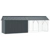 vidaXL Bird Cage Anthracite 422 x 103 x 142 cm Galvanised Steel