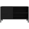 vidaXL Record Cabinet Black Oak 84.5 x 38 x 48 cm Engineered Wood