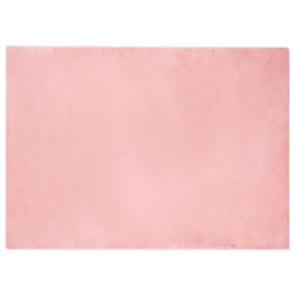 vidaXL Faux Rabbit Fur Rug Olite Pink 240 x 340 cm Polyester