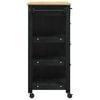 vidaXL Kitchen Trolley Black 84 x 40 x 88.5 cm
