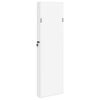 vidaXL Mirror Jewellery Cabinet Wall Mounted White 30x8.5x106 cm