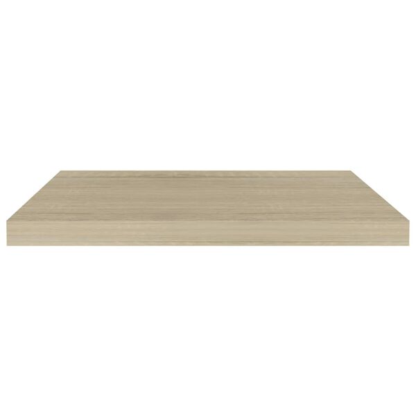 vidaXL Floating Wall Shelves 2 pcs Oak 60x23.5x3.8 cm MDF