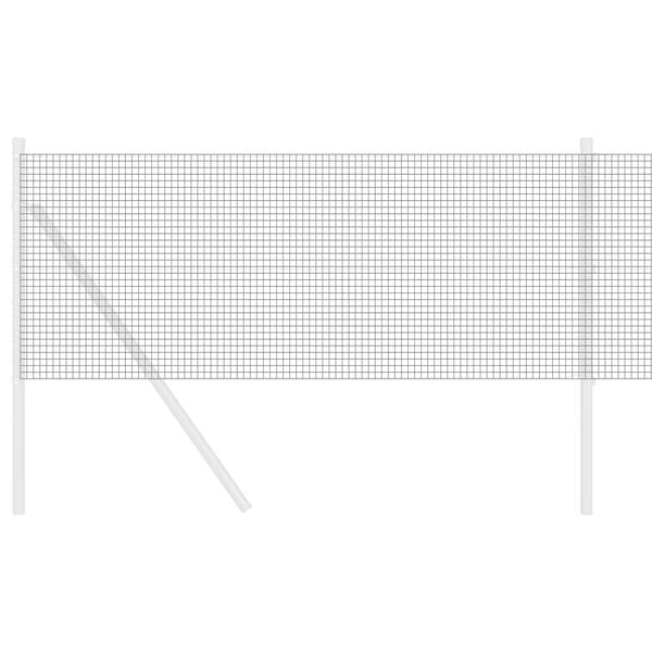 vidaXL Welded Wire Fence Grey 0.4 x 10 m