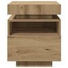 vidaXL Bedside Cabinets with LED Lights 2 pcs Artisan Oak 40x39x48.5 cm