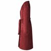 vidaXL Bathrobe without Hood Bordeaux Red XL Flannel