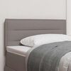 vidaXL LED Headboard with LED Strip Lights Taupe 100 cm Polyester