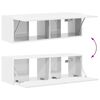 vidaXL TV Wall Cabinet Set 4 pcs High Gloss White Engineered Wood