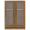 vidaXL Vitrine Cabinet Brown Oak 82.5x30.5x115 cm Engineered Wood