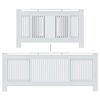 vidaXL MDF Radiator Cover White 205 cm